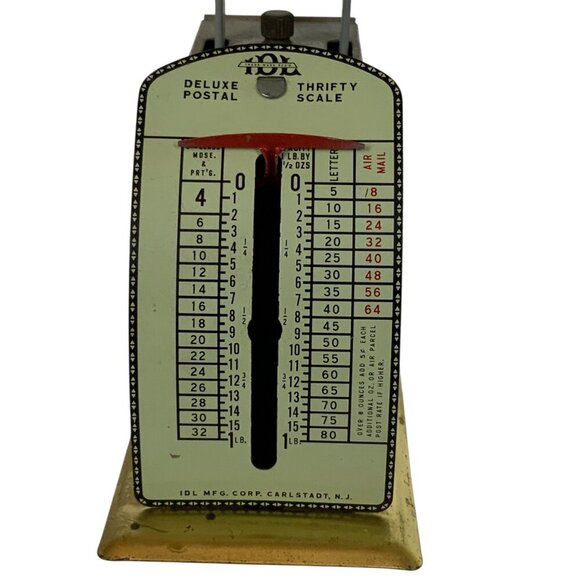 Vintage Deluxe Postal Thrifty Scale By IDL MFG Corp Carlstadt NJ - Picture 6 of 6